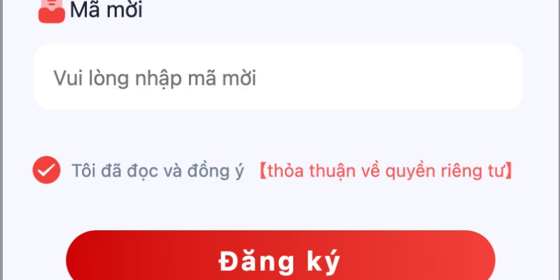 Thiết lập lại tài khoản để tham gia