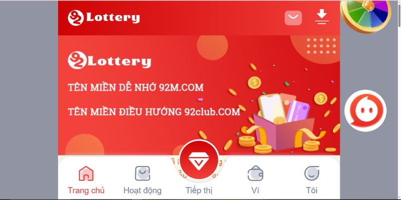 Điều kiện đơn giản để tải app ( apk - ios ) 92lottery